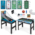 14-in-1 All-in-One Game Table Featuring Foosball, Air Hockey, Billiards, Table Tennis, Basketball, Chess, Checkers, Bowling &amp; Shuffleboard