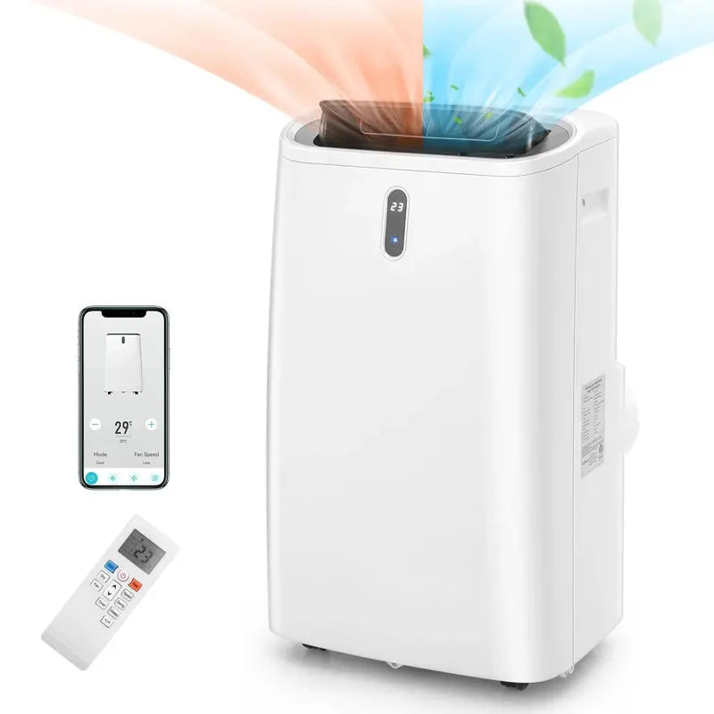 14000 BTU 4-in-1 Portable AC Unit ¨C WiFi-Enabled, Heater, Cooler, Fan &amp; Dehumidifier