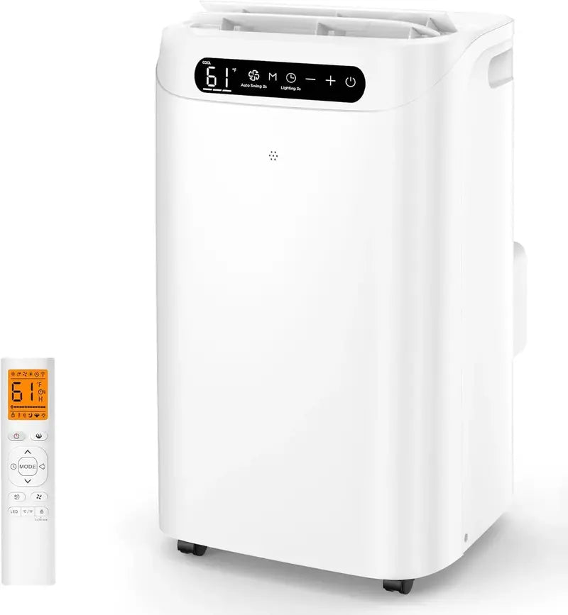 14,000 BTU Smart Portable AC Unit ¨C 3-in-1 Cooling, Dehumidifying &amp; Fan Mode with Auto Swing &amp; Timer