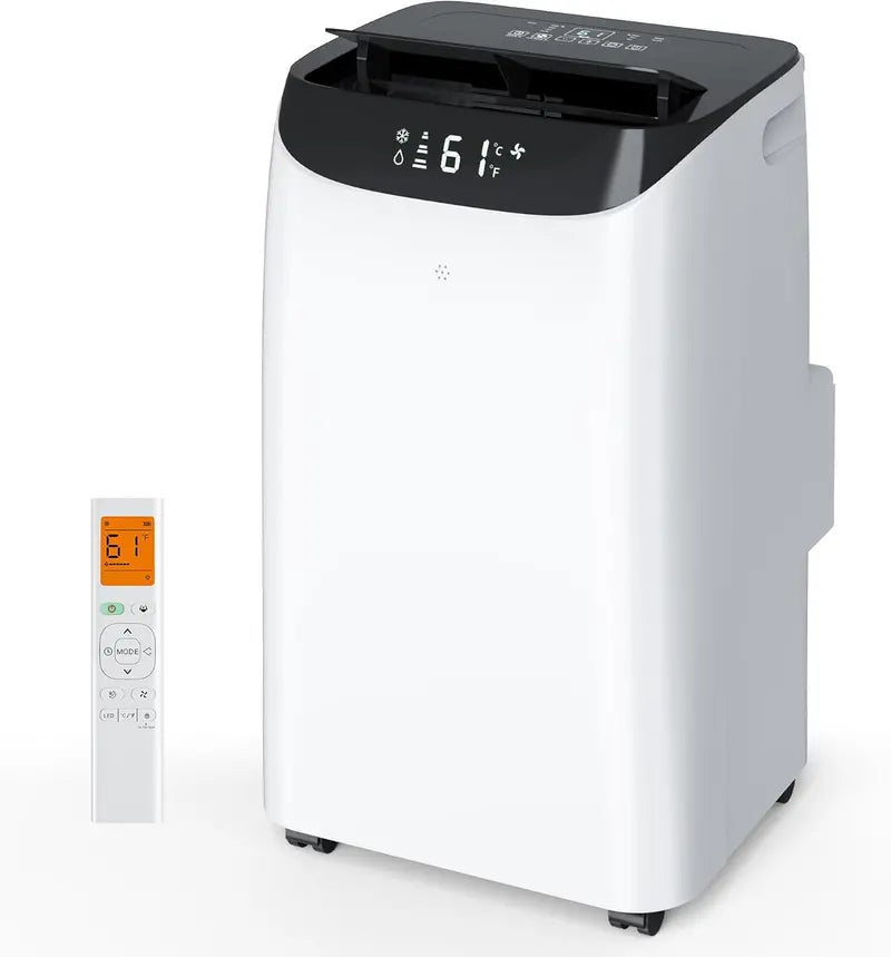 14,000 BTU Smart Portable Air Conditioner ¡ª 3-in-1 Dual-Hose Unit with Auto Swing, Sleep Mode, 3 Fan Speeds &amp; 24-Hour Timer (Cools Up to 700 sq ft)