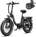 1400W Peak Electric Fat-Tire Bike ¡ª 20″¡Á4 All-Terrain E-Bike with 45 km/h Top Speed, 600Wh Removable Battery, Front Suspension &amp; Folding Step-Thru Frame