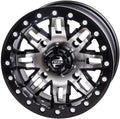 14×7 Machined-and-Black Finish UTV Wheels ¨C 4.0+3.0 Offset, Compatible with Polaris RZR XP Turbo EPS