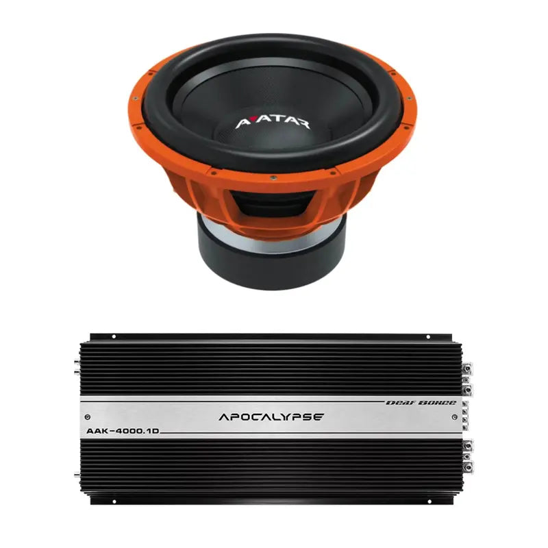 15″ 2-Ohm Car Subwoofer + Monoblock Amplifier Bundle ¨C STU-1546-D2 Audio Package