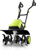 15-Amp Corded Electric Tiller ¨C 18″ Width, 9″ Depth Cultivator with 24 Steel Tines, Foldable Handle &amp; Adjustable Wheels