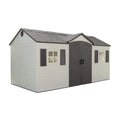 15 ft x 8 ft Side-Entry Plastic Storage Shed ¨C Low-Maintenance Outdoor Storage Solution