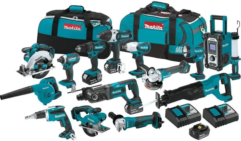 15-Piece Cordless Power Tool Combo Kit ¨C Complete Set with Charger and Batteries for Versatile DIY and Professional Use