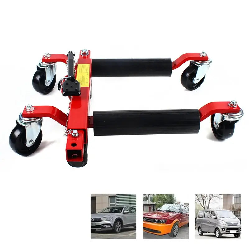1500-Lb Hydraulic Wheel Dolly Jack ¨C Precision Vehicle Positioning &amp; Moving Hoist for Auto Shops