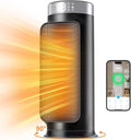 1500W Smart PTC Space Heater ¨C WiFi/App + Remote Control, Overheat &amp; Tip-Over Safety