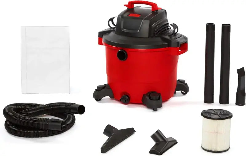 16-Gallon Wet/Dry Vac ¨C 6.5 Peak HP Heavy-Duty Shop Vacuum for Home, Garage &amp; Workshop Use