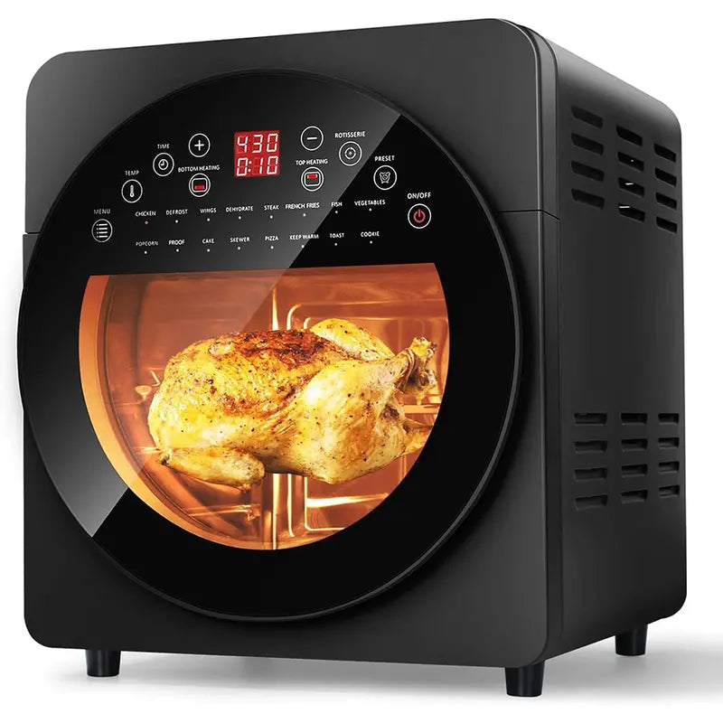 16-in-1 Air Fryer Toaster Oven ¨C Large Convection Roaster with Rotisserie Function and Dehydrator Mode