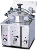 16-Liter Commercial Electric Pressure Fryer ¨C Stainless Steel Countertop Unit for Chicken and Seafood