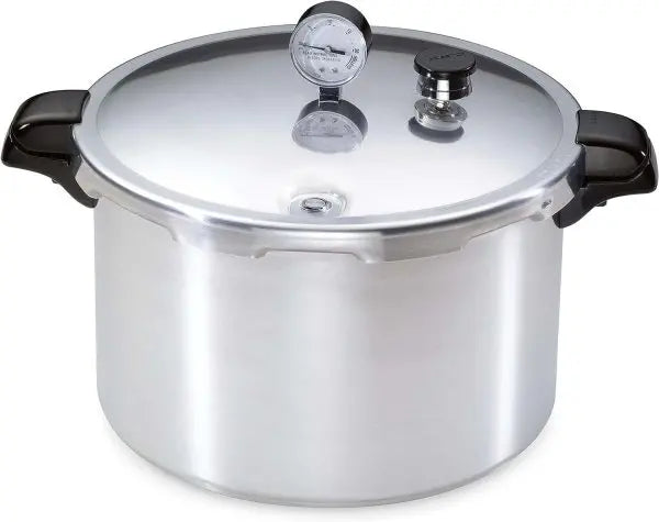 16-Quart Aluminum Pressure Canner ¨C Heavy-Duty Silver Cookware for Home Canning