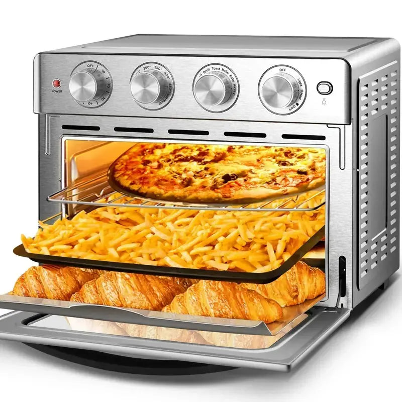 16-Quart Countertop Air Fryer Toaster Oven Combo with Convection Precision