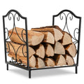 17-Inch Decorative Firewood Rack ¨C Indoor/Outdoor Log Carrier with Elegant Design