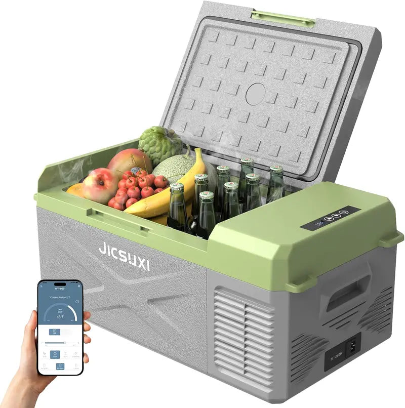 17-Quart 12V Portable Compressor Fridge ¨C Adjustable Temperature Car Cooler (-4¡ãF to 68¡ãF)
