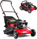 18-Inch 3-in-1 Self-Propelled Gas Lawn Mower ¨C 131cc Engine, 50-Liter Grass Catcher, Heavy-Duty Walk-Behind Design