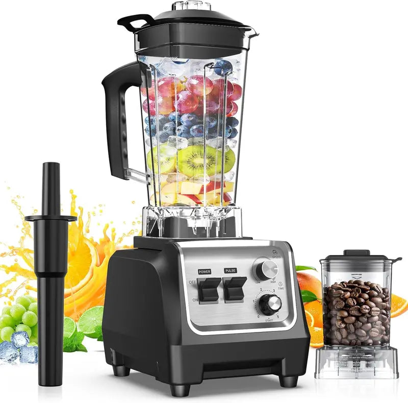 1800W High-Performance Smoothie Blender ¨C 70oz Countertop Model with 20oz Grinder Cup