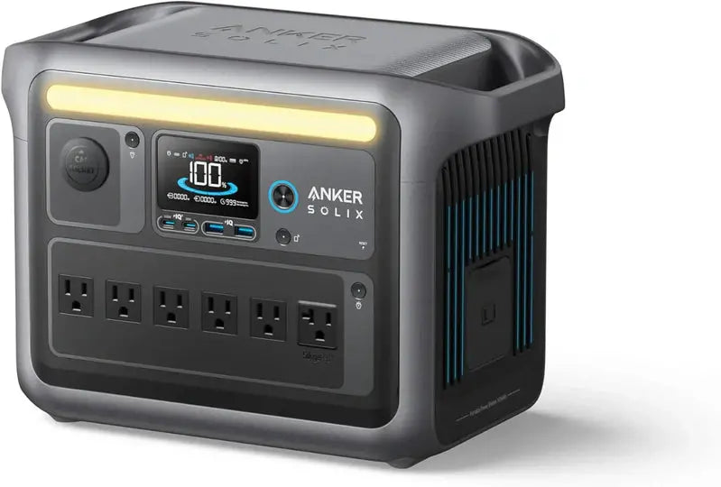 1800W Portable Solar Generator ¨C 1056Wh LiFePO4 Battery, 2400W Peak Power, Rapid 58-Minute Charge