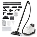 1800W Portable Steam Cleaner Kit with 15 Attachments for Deep Cleaning Tasks