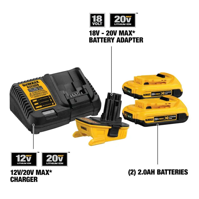18V-20V Adapter Battery Combo Kit