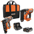 18V Brushless Cordless Nailer Combo Kit ¨C Brad &amp; Finish Nailers with Battery and Charger Included