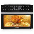 19-in-1 Digital Air Fryer Oven Combo ¨C 32-Quart Countertop Convection Toaster Oven with Rotisserie, Dehydrator, and Pizza Rack (1800W, Black)