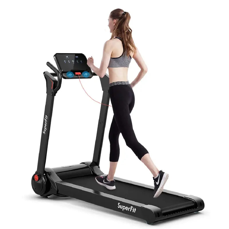 2.25HP Installation-Free Folding Treadmill with 8-Level Shock Absorption