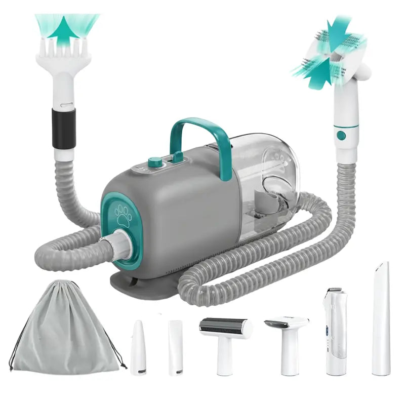 2.5L Multi-Function Grooming Vacuum Dryer Kit with Integrated Tools