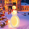 2.6-Foot 2D Lighted Snowman ¡ª Pre-Lit Decoration Featuring Three Infinity Mirror Effects