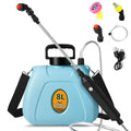 2-Gallon 3-Speed Electric Garden Sprayer ¨C Telescopic Wand, Triple-Nozzle System, USB-Rechargeable
