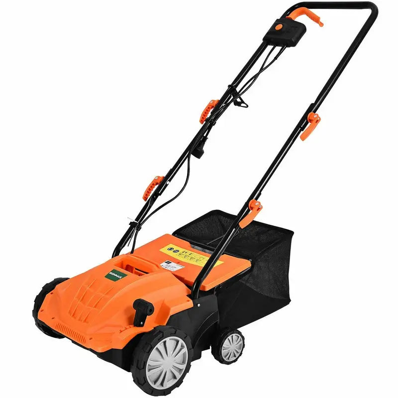 2-in-1 Electric Lawn Dethatcher &amp; Weeder ¨C 12-Amp, 3-Depth Adjustable Tool