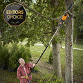 2-in-1 Electric Pole Saw &amp; Chainsaw Trimmer ¨C Auto-Tension, Corded Power Tool