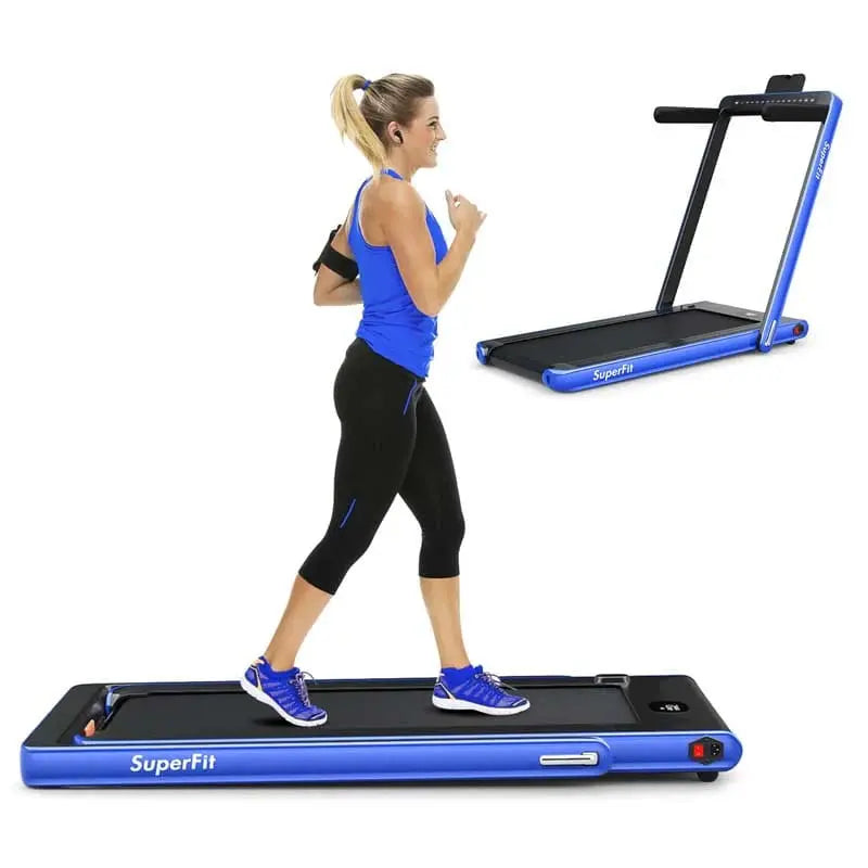 2-in-1 Folding Treadmill ¨C Under-Desk Walking/Running Machine with Dual Display and Smart App Connectivity