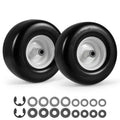 2-Pack 13 x 6.50-6 Flat-Free Tires &amp; Wheels ¨C Maintenance-Free Solid Rubber Design