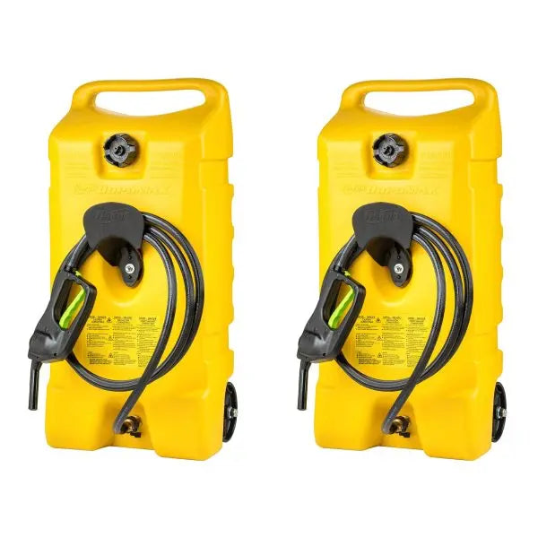 2-Pack 14-Gallon Diesel Fuel Container with Pump ¨C Yellow, Portable Tanks