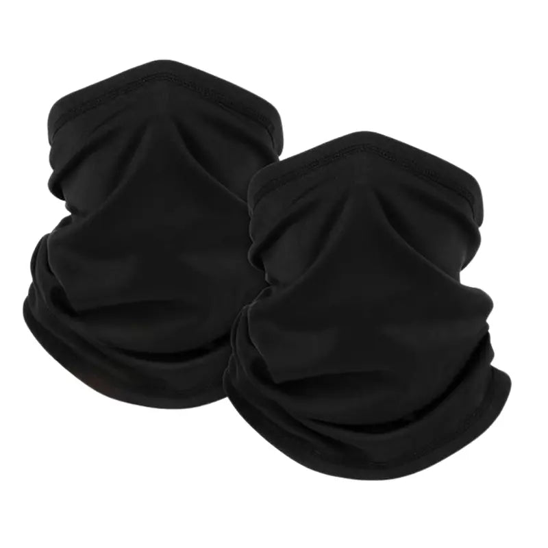 2-Pack Fleece Neck Gaiters for Skiing, Running, and Cold-Weather Layering