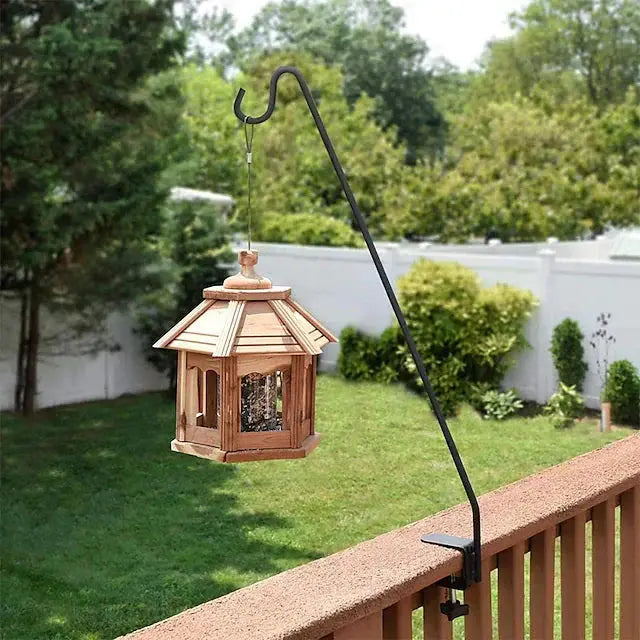 2-Pack Heavy-Duty Metal Bird Feeder Brackets ¨C Adjustable Mounting Hardware for Pole or Post Installation