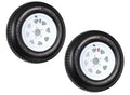 2-Pack ST205/75D15 Trailer Tires on White Spoke Rims ¨C 15″ LRC Rated (2025)