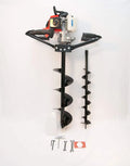 2-Person Handheld Post Hole Digger ¡ª 63cc EPA-Certified Gas Earth Auger with 6″ &amp; 10″ Bits