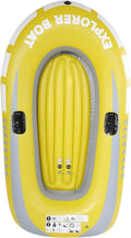 2-Person Inflatable Kayak Set ¨C Dual Air Chambers, Sporty Design, Grab Handles, Bow Rope, Welded Oar Locks, Ideal for Adults