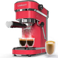 20-Bar Professional Espresso Maker with Steam Wand ¡ª Pink Milk Frother Machine for Cappuccinos &amp; Lattes (Ideal Gift)