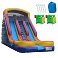 20-Foot Dual-Lane Inflatable Water Slide ¨C Wet/Dry Combo with Integrated Splash Pool
