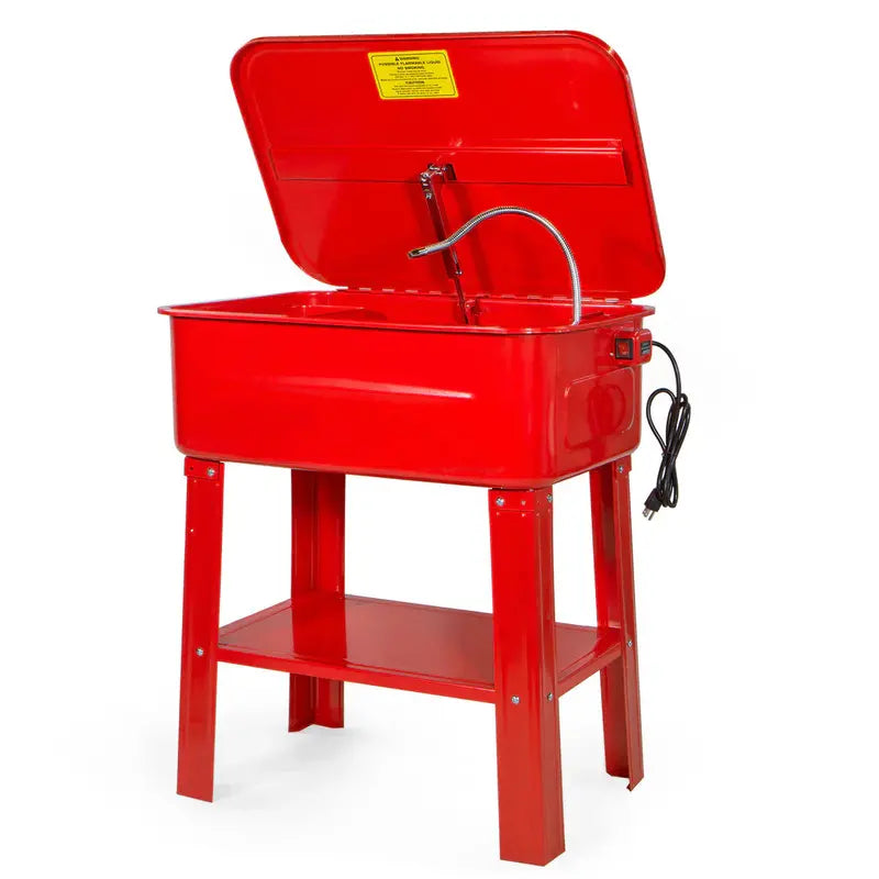 20-Gallon Industrial Parts Washer with Solvent Pump System