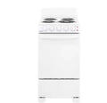 20-Inch 4-Burner Freestanding Electric Range ¨C White Countertop Oven &amp; Cooktop Combo