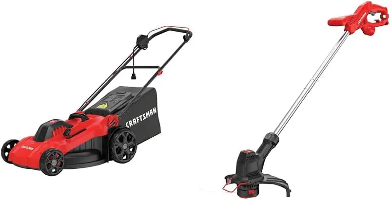 20-Inch Corded Electric Lawn Mower ¨C 13-Amp Motor, Lightweight Red Design