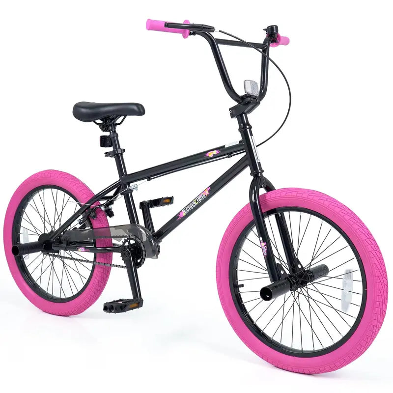 20-Inch Freestyle BMX Bike with Full 360-Degree Handlebar Rotation