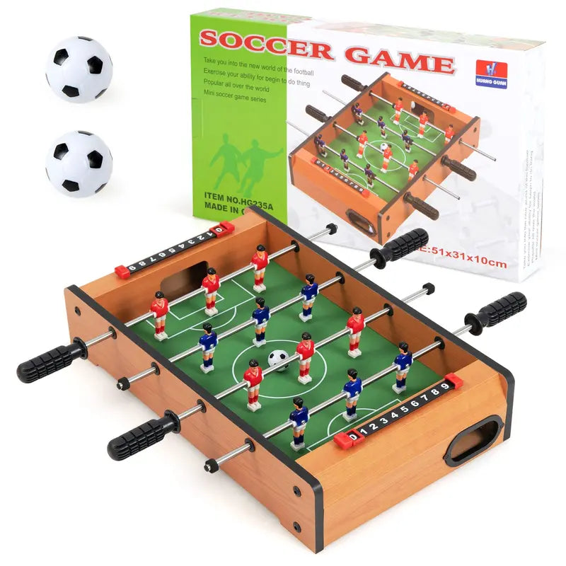 20-Inch Portable Foosball Table for Kids ¨C Mini Soccer Game with Score Trackers