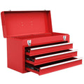 20-Inch Portable Steel Tool Chest with Durable Cabinet Construction