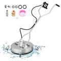 20-Inch Surface Cleaner Attachment for Pressure Washers ¨C Dual-Handle Design with Stainless Housing &amp; 4 Wheels