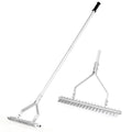 20-Inch Thatch Rake for Lawn Aeration ¨C Dethatching Tool to Remove Dead Grass and Loosen Compacted Soil